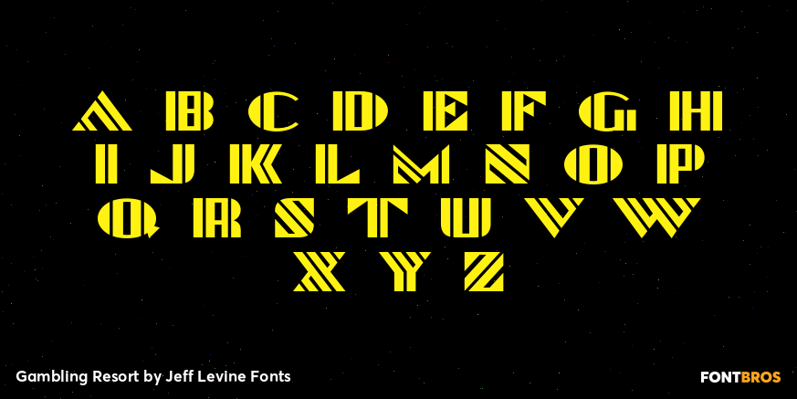 Gambling Resort Font Poster #2