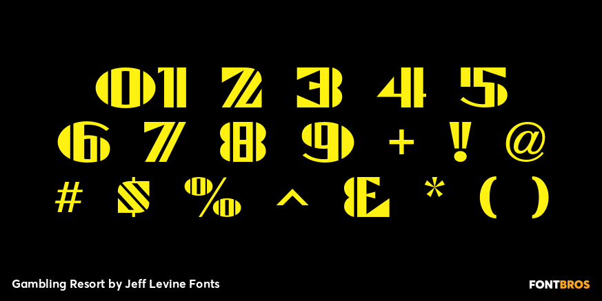 Gambling Resort Font Poster #4