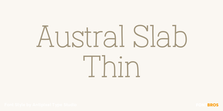 Austral Slab Thin Poster