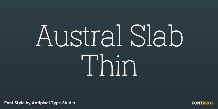 Austral Slab Thin Poster