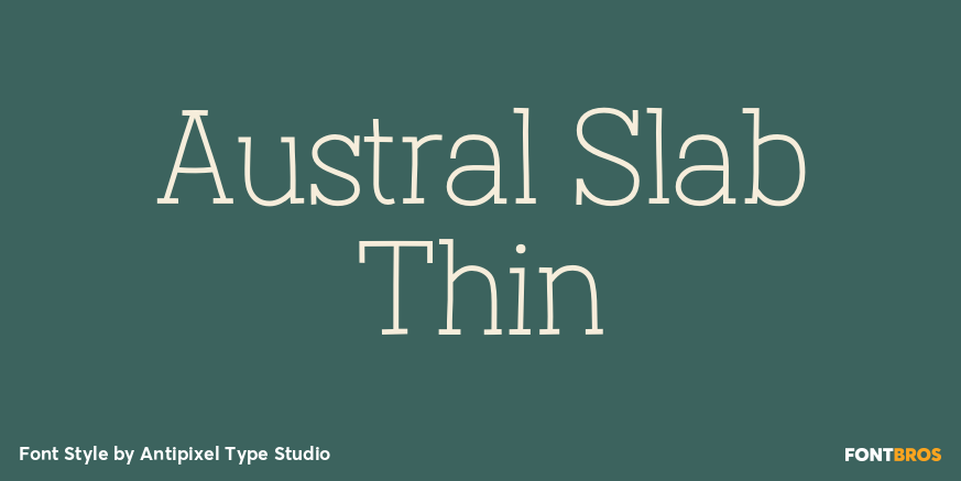 Austral Slab Thin Poster