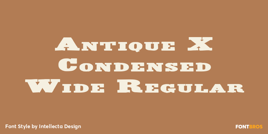Antique X Condensed Wide Regular Poster