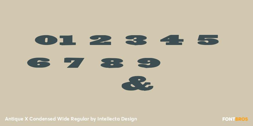 Antique X Condensed Wide Regular Font Poster #1