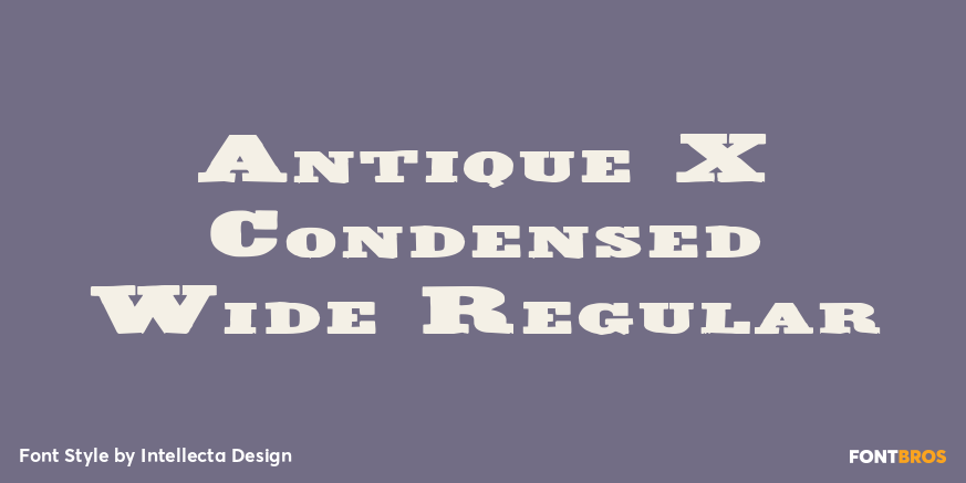 Antique X Condensed Wide Regular Poster
