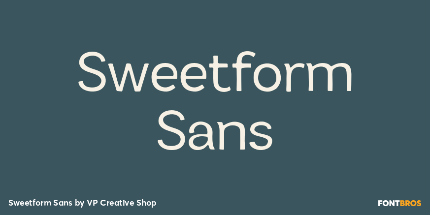 Sweetform Sans Poster