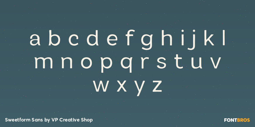 Sweetform Sans Font Poster #3