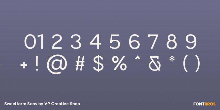 Sweetform Sans Font Poster #4