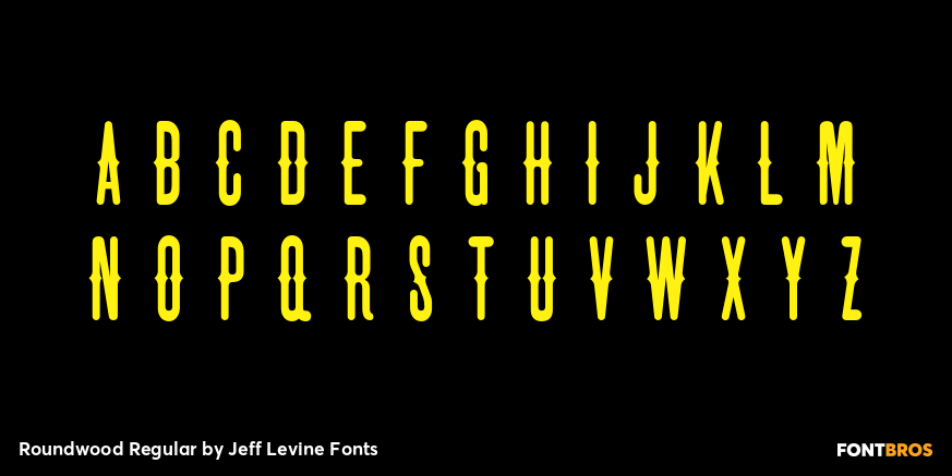 Roundwood Regular Font Poster #2