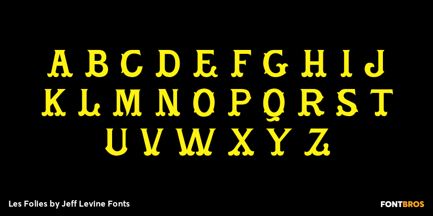 Les Folies Font Poster #2