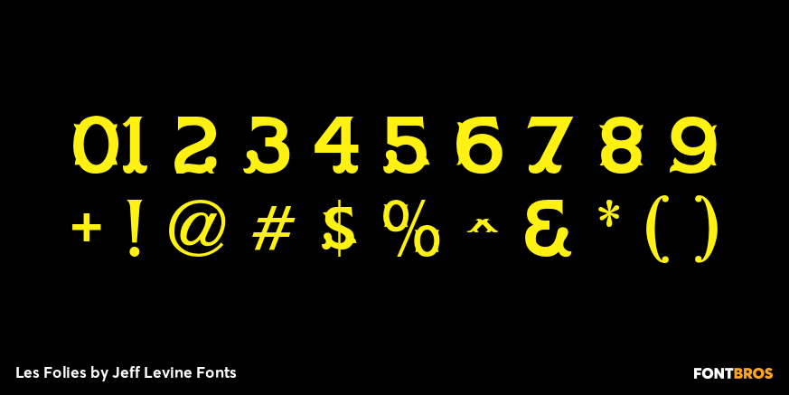 Les Folies Font Poster #4