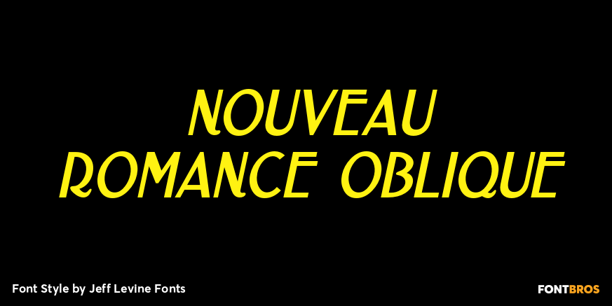 Nouveau Romance Oblique Font Poster #1
