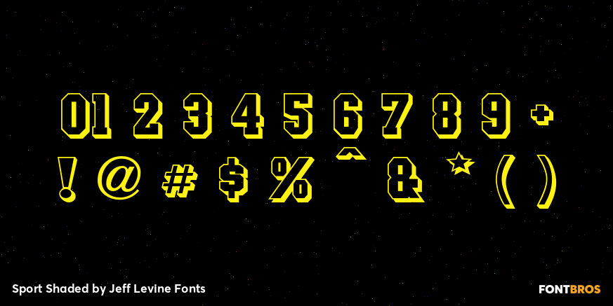 Sport Shaded Font Poster #4