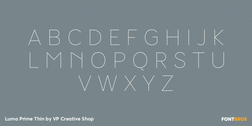 Luma Prime Thin Font Poster #2