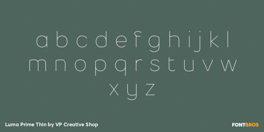 Luma Prime Thin Font Poster #3