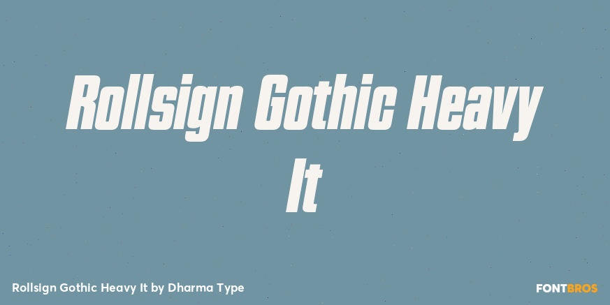 Rollsign Gothic Heavy It Poster