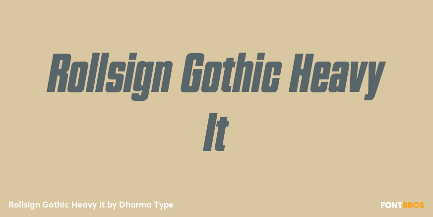 Rollsign Gothic Heavy It Poster
