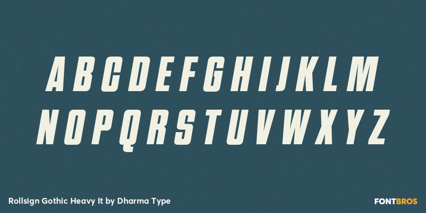 Rollsign Gothic Heavy It Font Poster #2
