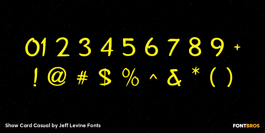 Show Card Casual Font Poster #4