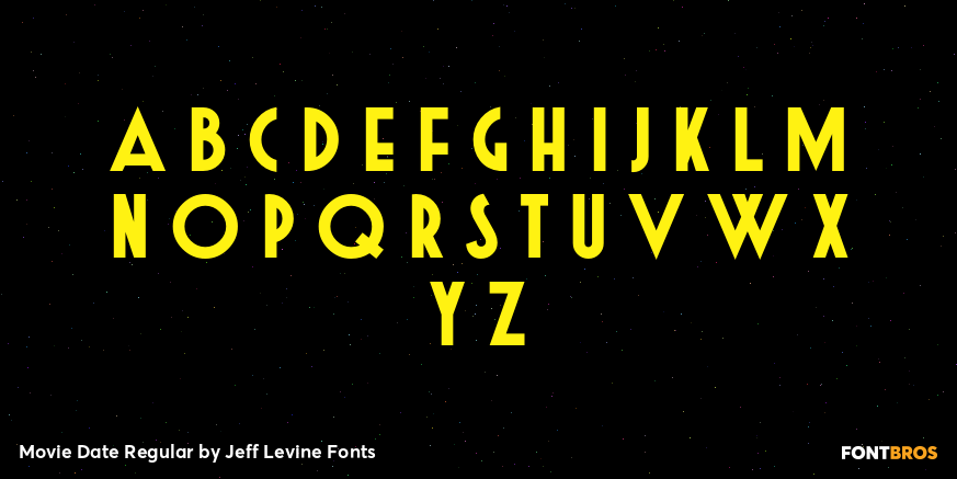 Movie Date Regular Font Poster #3