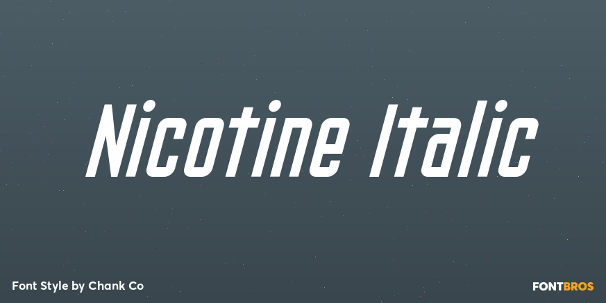 Nicotine Italic Poster
