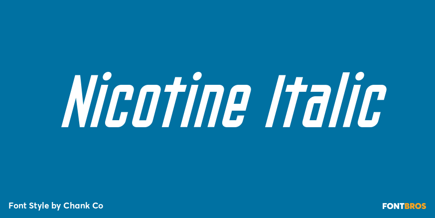 Nicotine Italic Poster