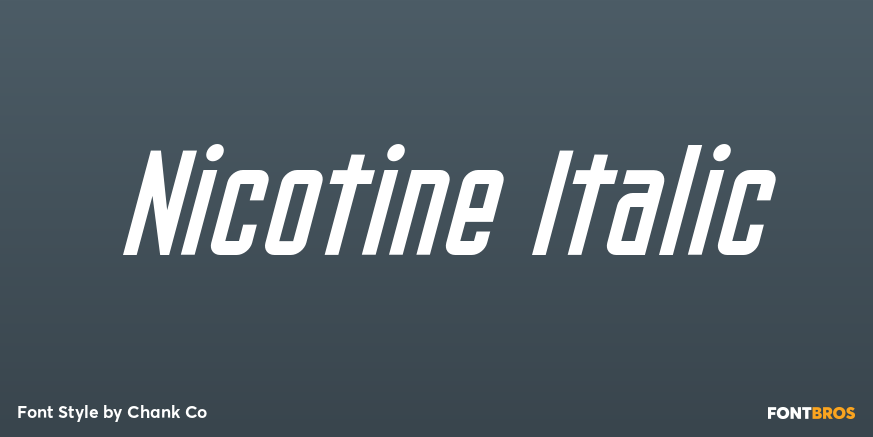 Nicotine Italic Poster