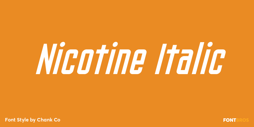 Nicotine Italic Poster