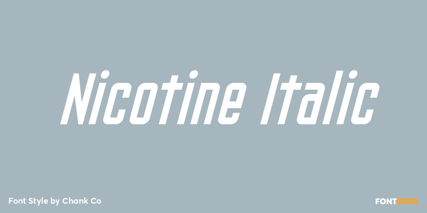 Nicotine Italic Poster