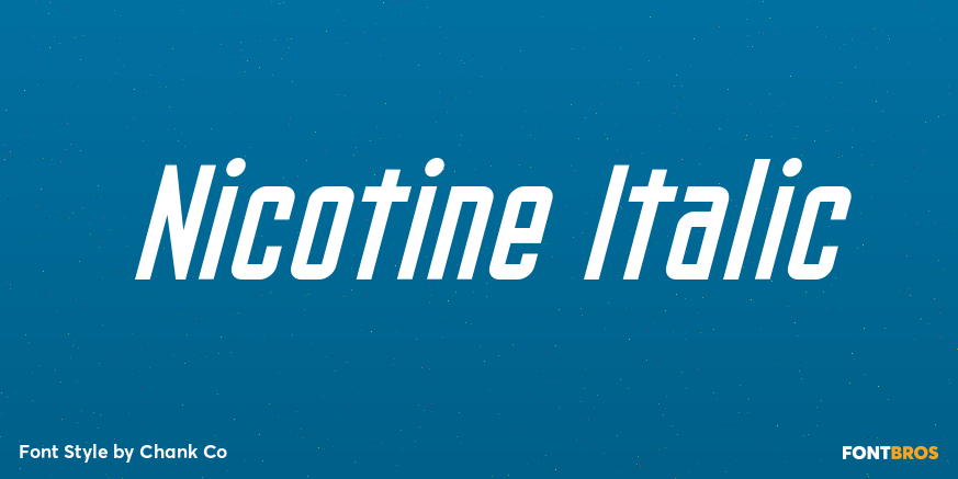 Nicotine Italic Poster