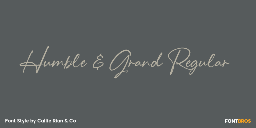 Humble & Grand Regular Poster