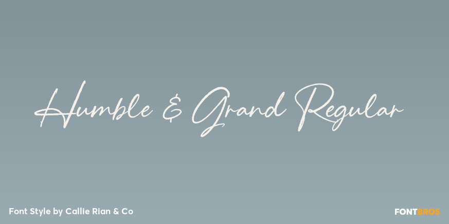 Humble & Grand Regular Poster