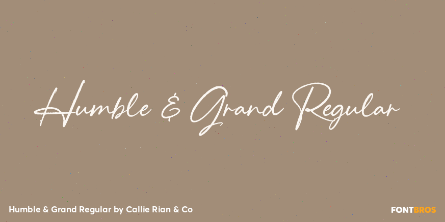 Humble & Grand Regular Poster