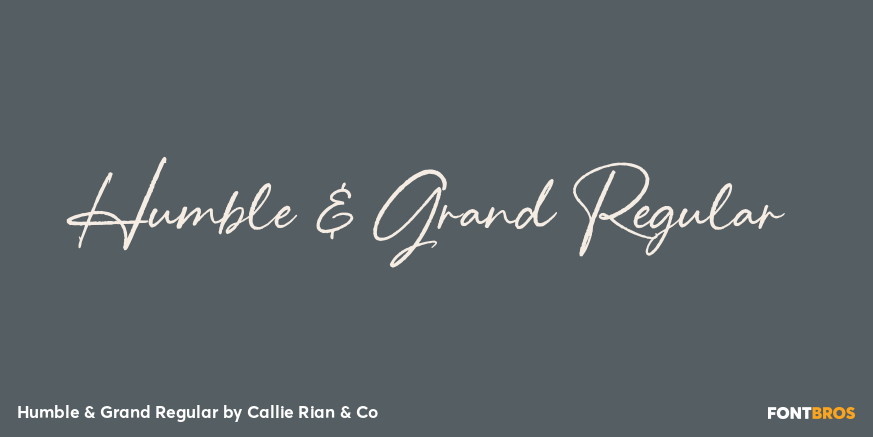 Humble & Grand Regular Poster