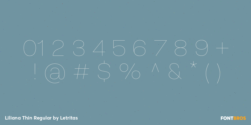 Liliana Thin Regular Font Poster #4
