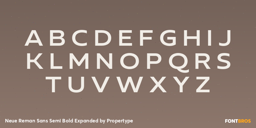 Neue Reman Sans Semi Bold Expanded Font Poster #2