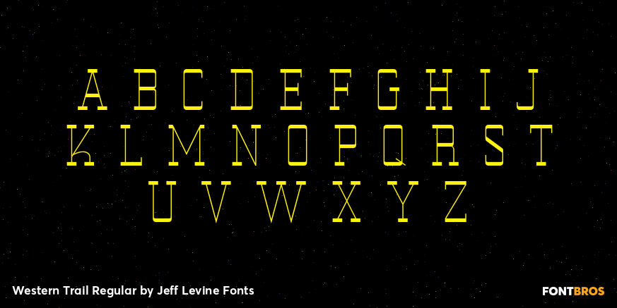 Western Trail Regular Font Poster #3