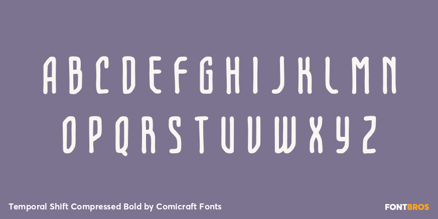 Temporal Shift Compressed Bold Font Poster #2