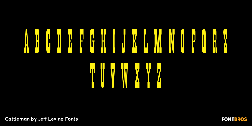 Cattleman Font Poster #3