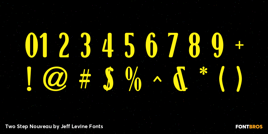 Two Step Nouveau Font Poster #4