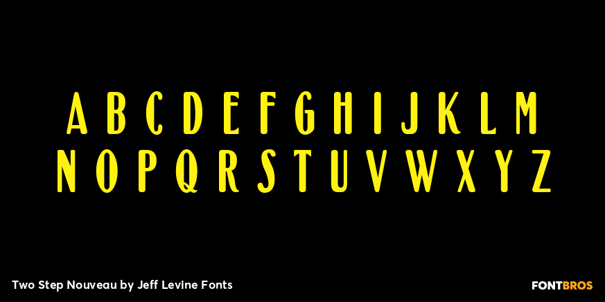 Two Step Nouveau Font Poster #3