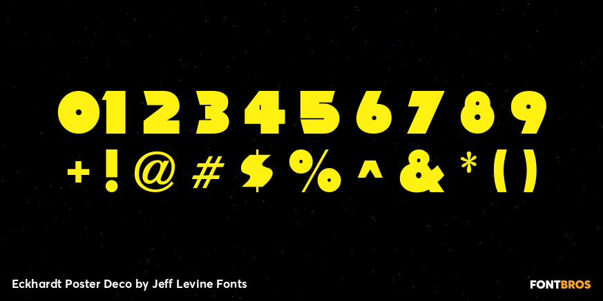 Eckhardt Poster Deco Font Poster #4