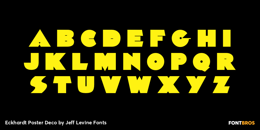 Eckhardt Poster Deco Font Poster #2