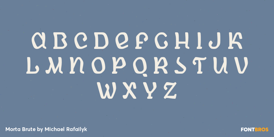 Morta Brute Font Poster #1
