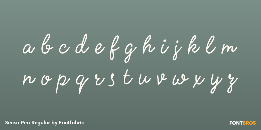 Sensa Pen Regular Font Poster #3