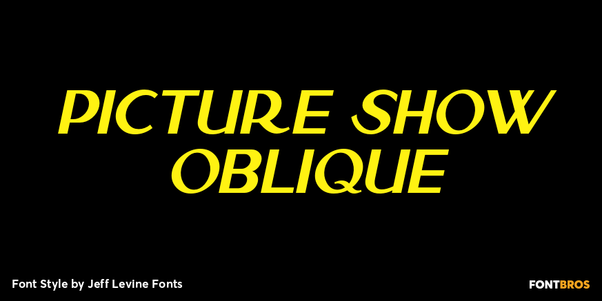 Picture Show Oblique Poster