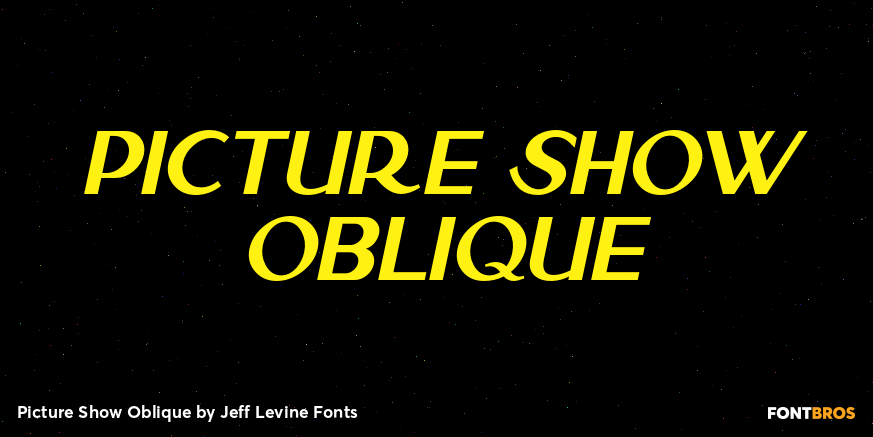 Picture Show Oblique Poster