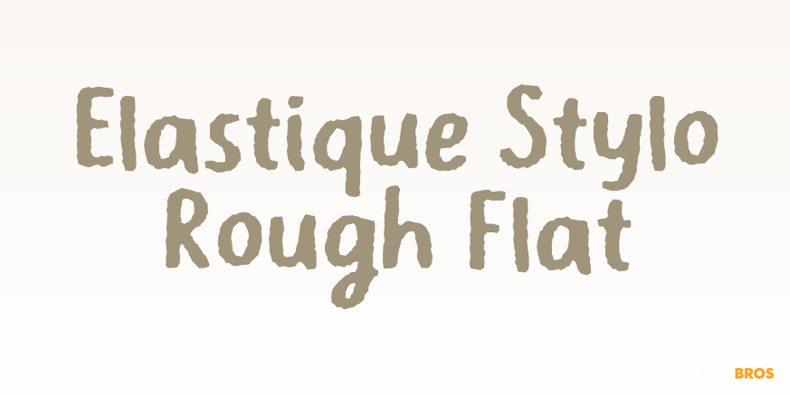 Elastique Stylo Rough Flat Poster