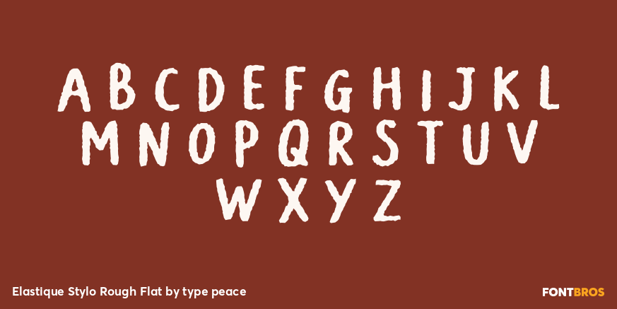 Elastique Stylo Rough Flat Font Poster #2