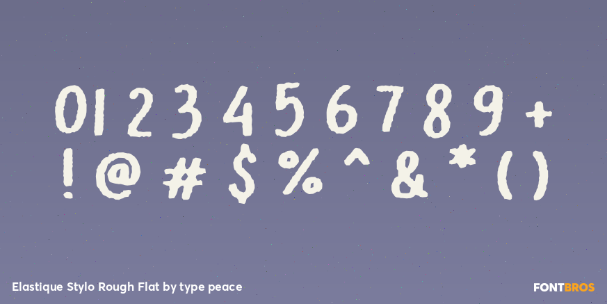 Elastique Stylo Rough Flat Font Poster #4