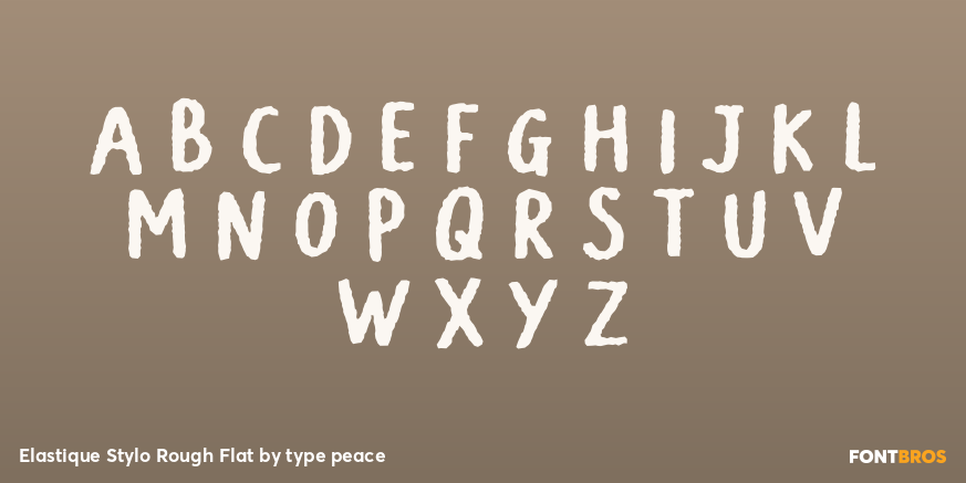 Elastique Stylo Rough Flat Font Poster #1